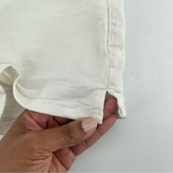 H&M Toddler Girl’s White Stretchy Cotton Adjustable Waist Shorts Size 8 - Picture 4 of 9